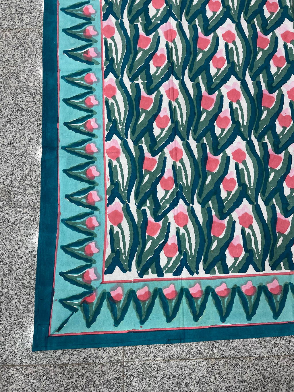 Hand Block Printed Table Cloth