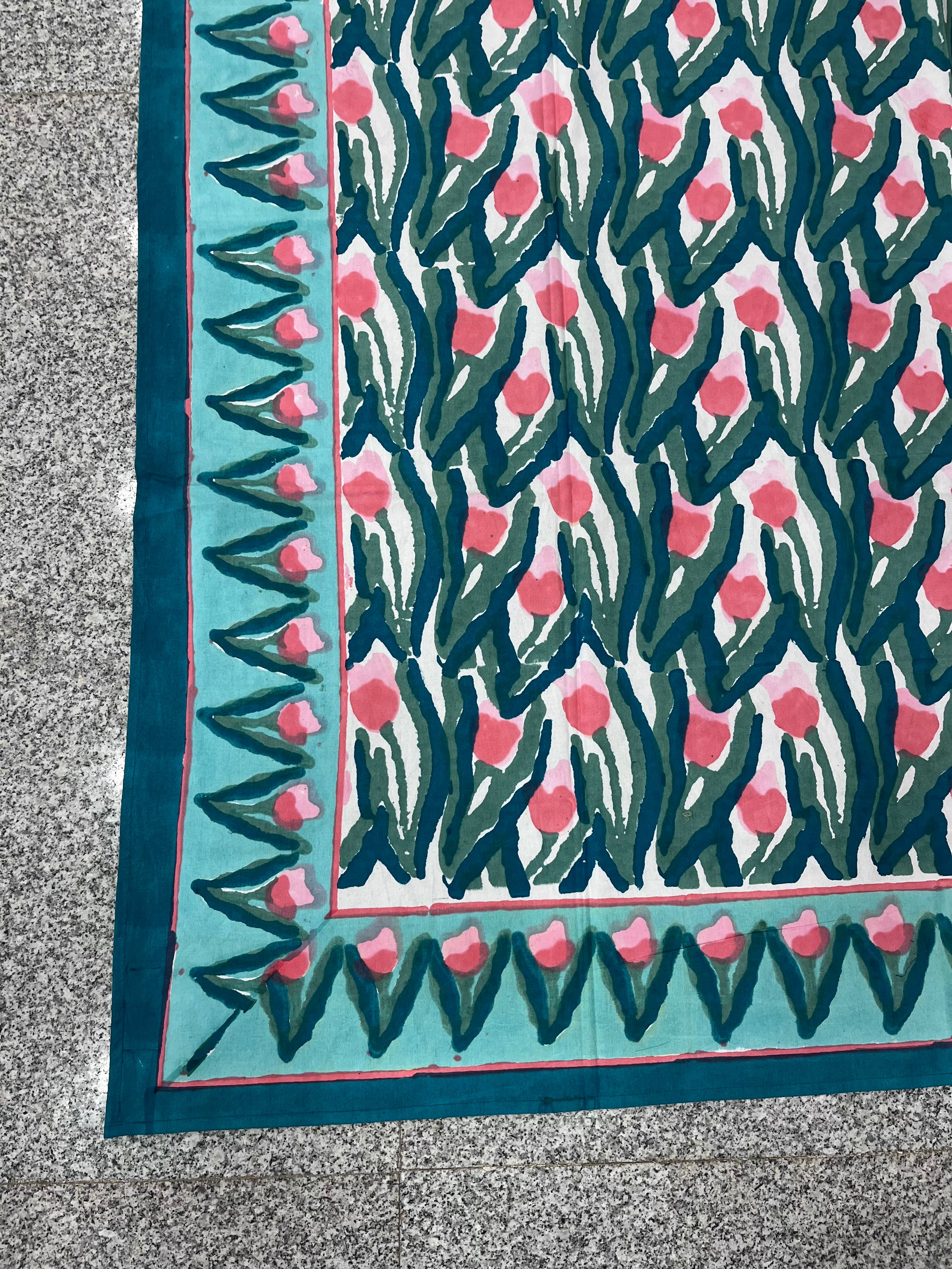 Hand Block Printed Table Cloth