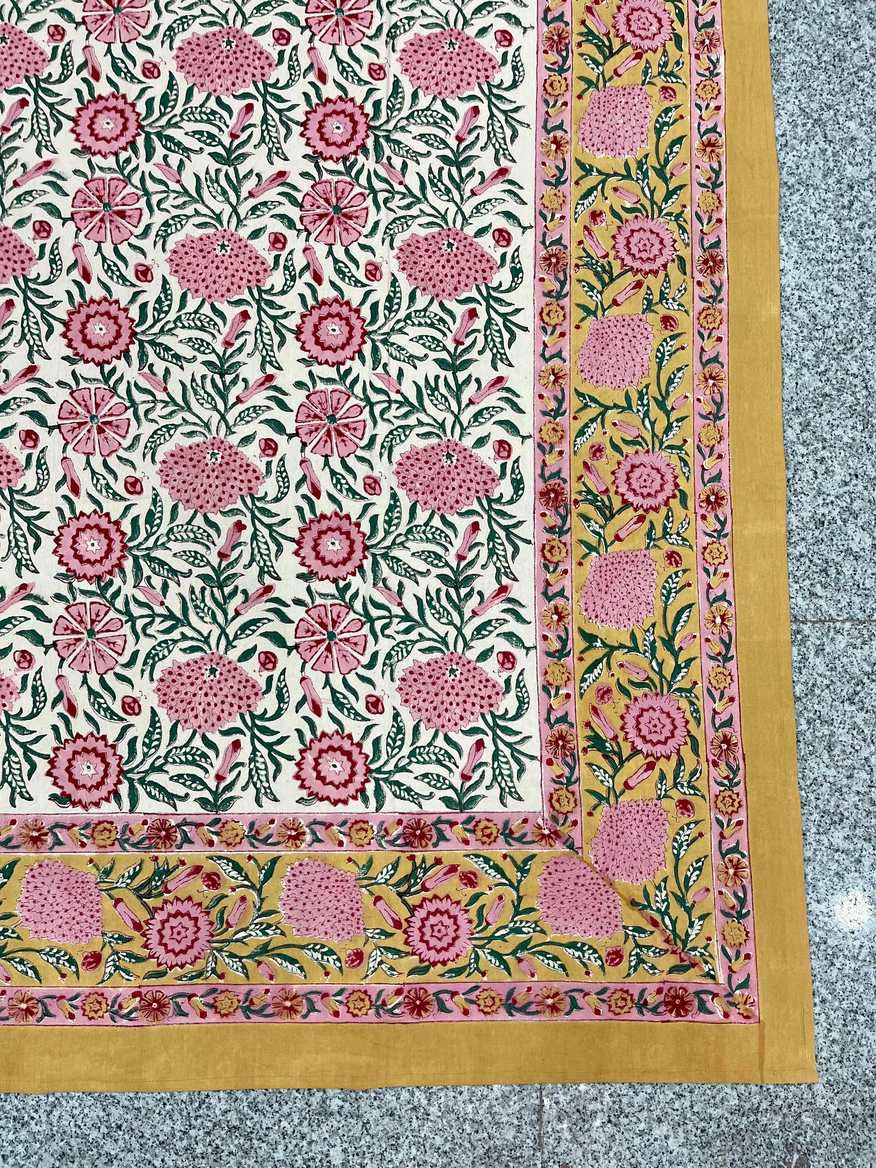 Hand Block Printed Table Cloth