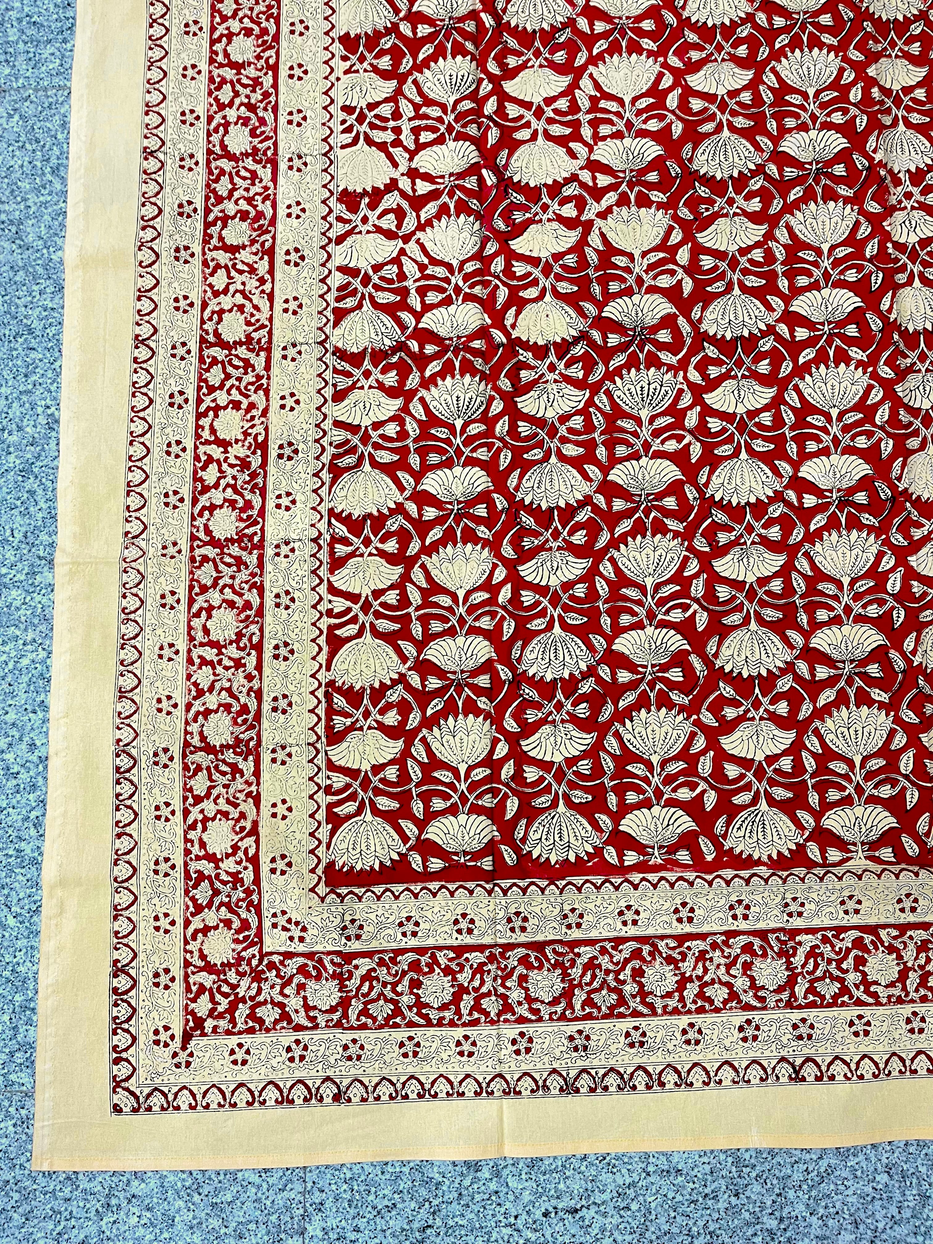 Hand Block Printed Table Cloth