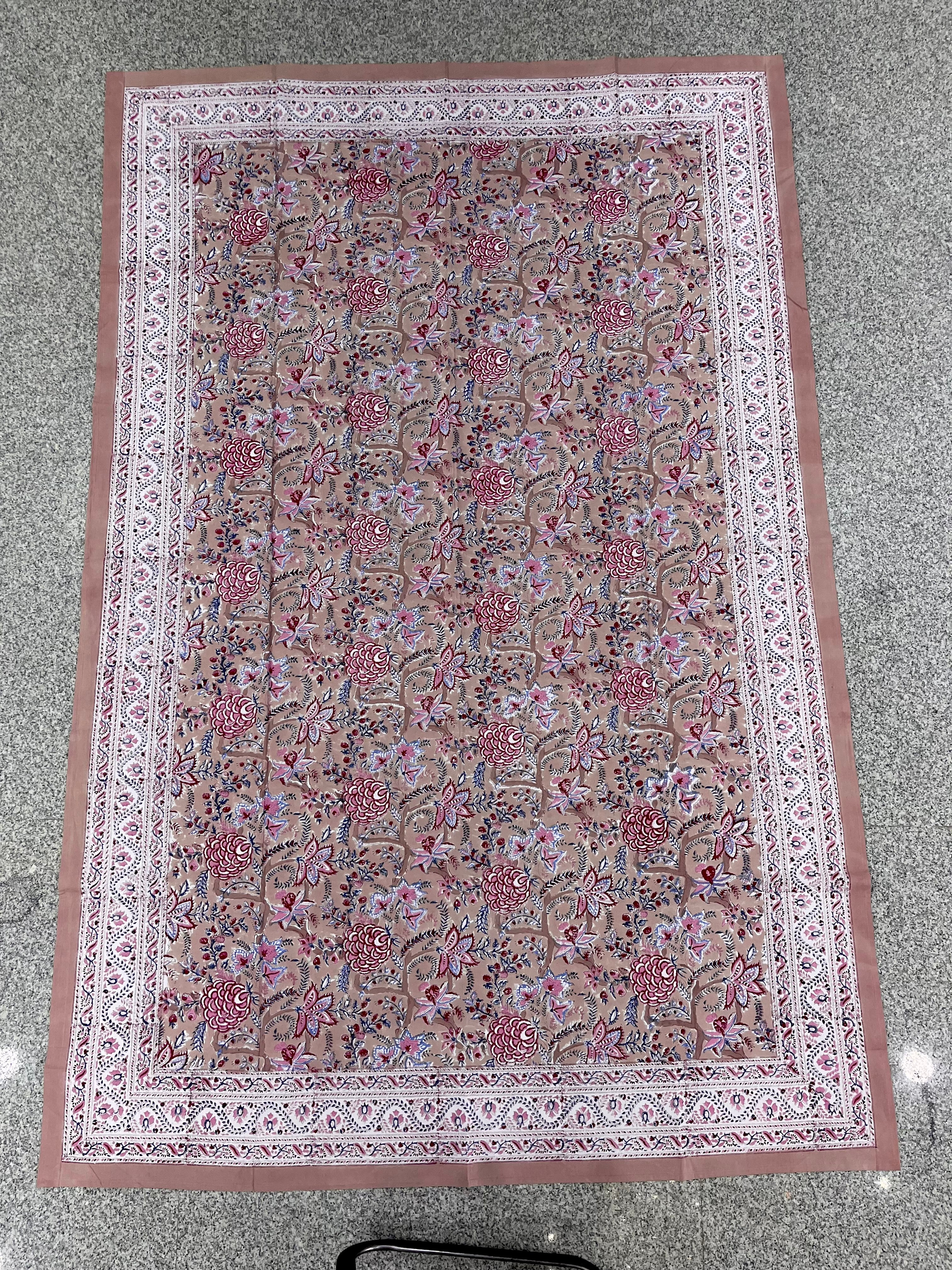 Hand Block Printed Table Cloth
