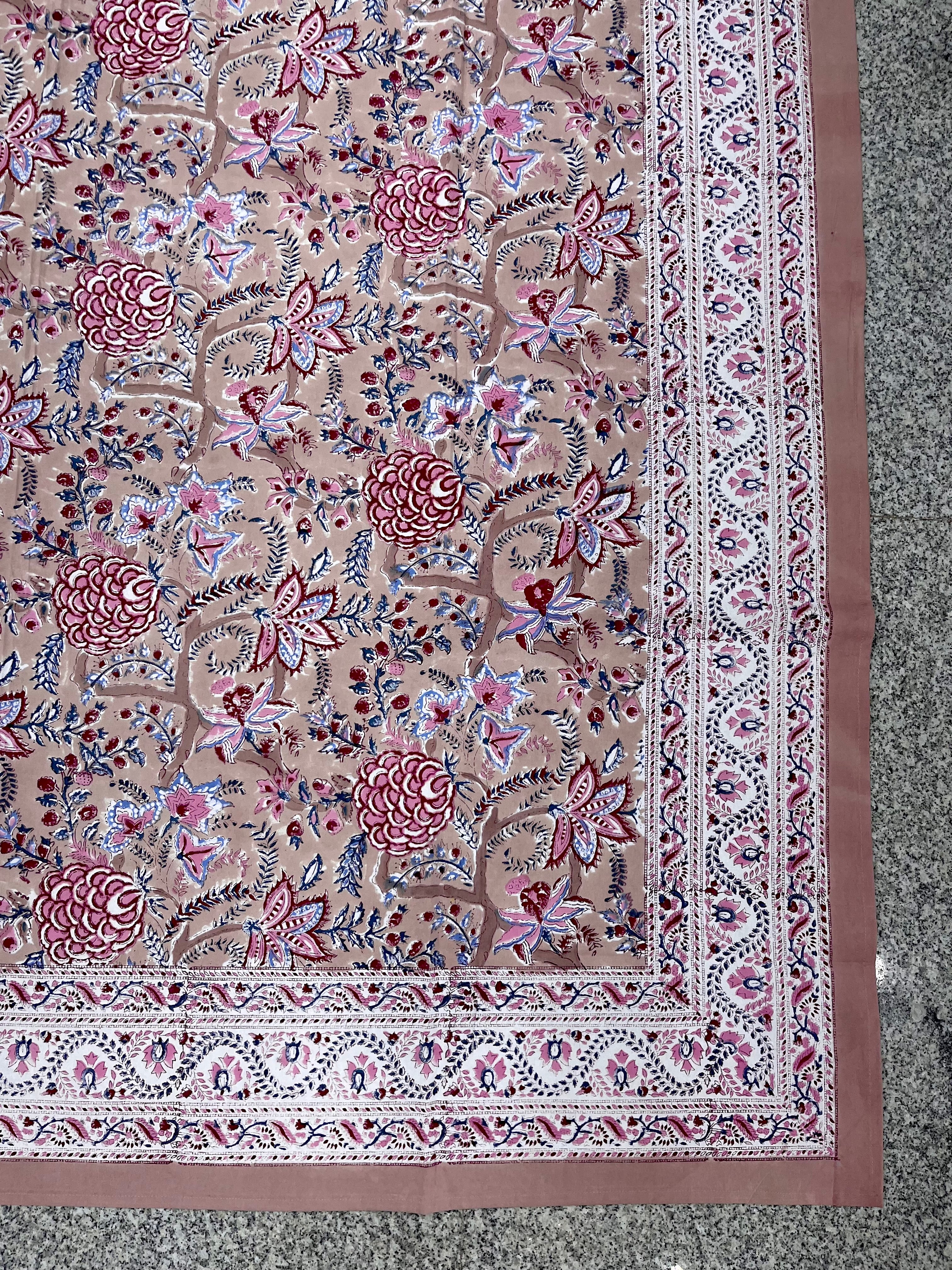 Hand Block Printed Table Cloth
