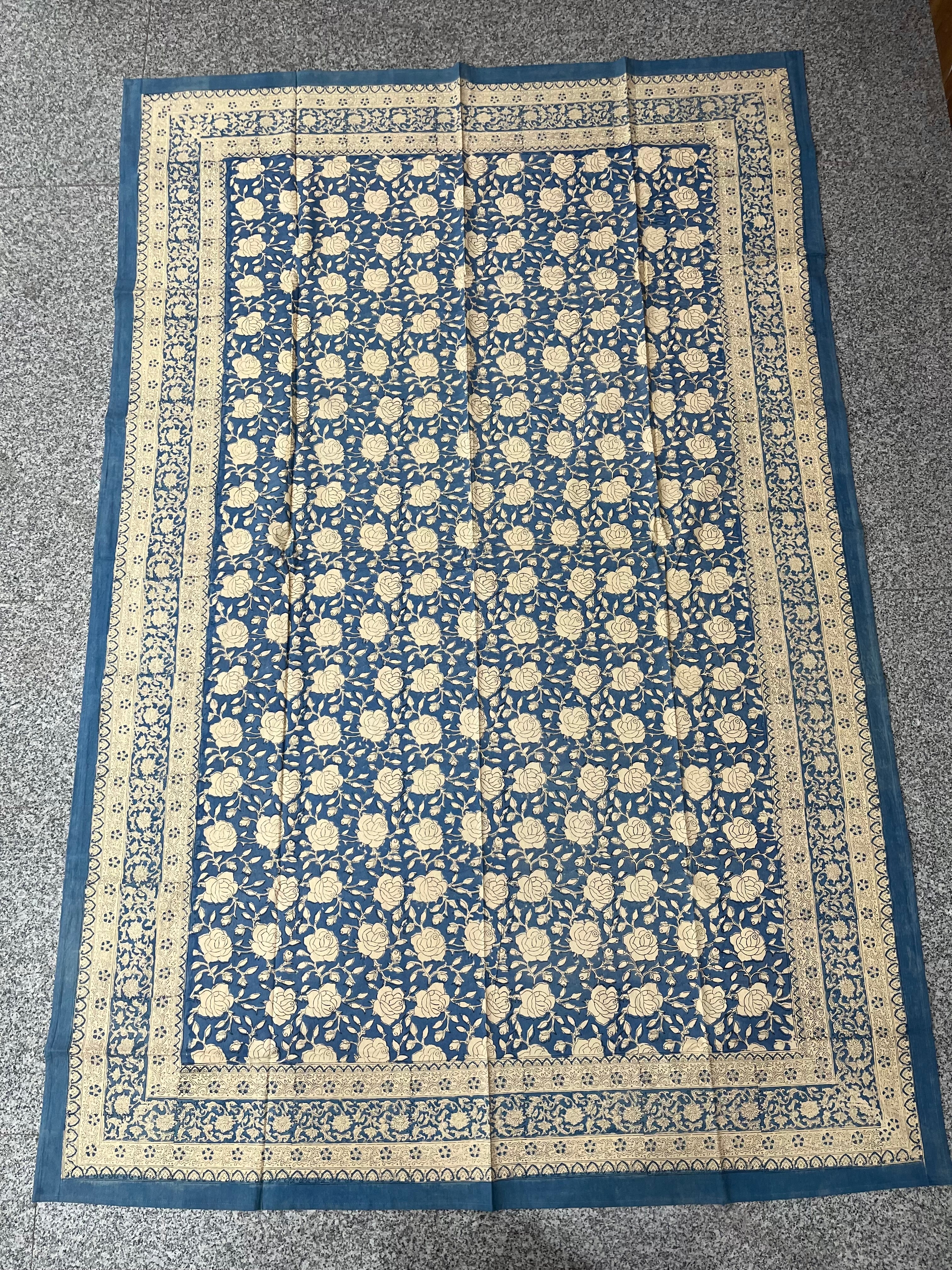 Hand Block Printed Table Cloth