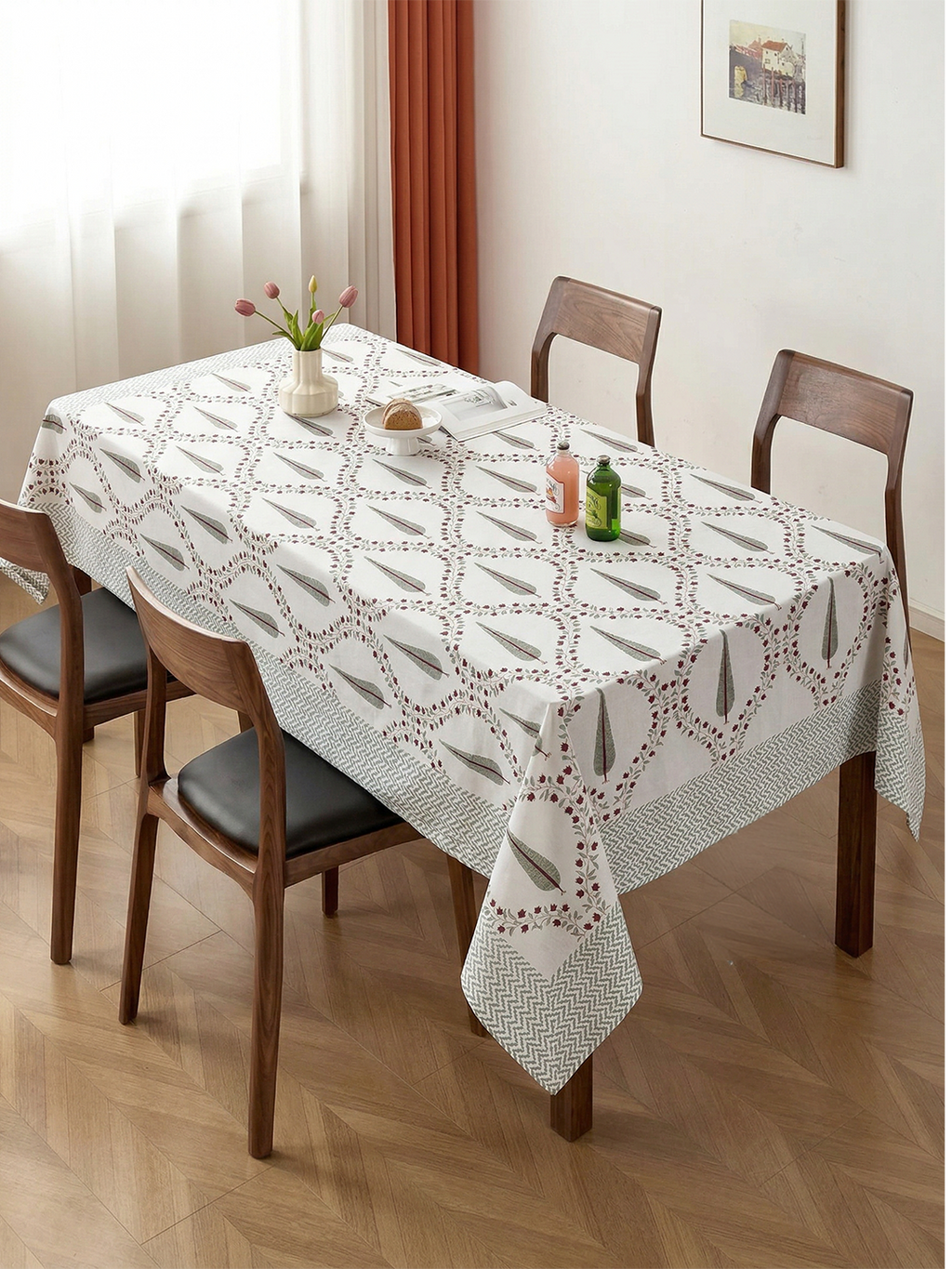 Hand Block Printed Table Cloth