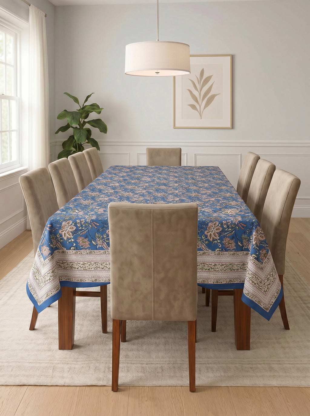 Hand Block Printed Table Cloth
