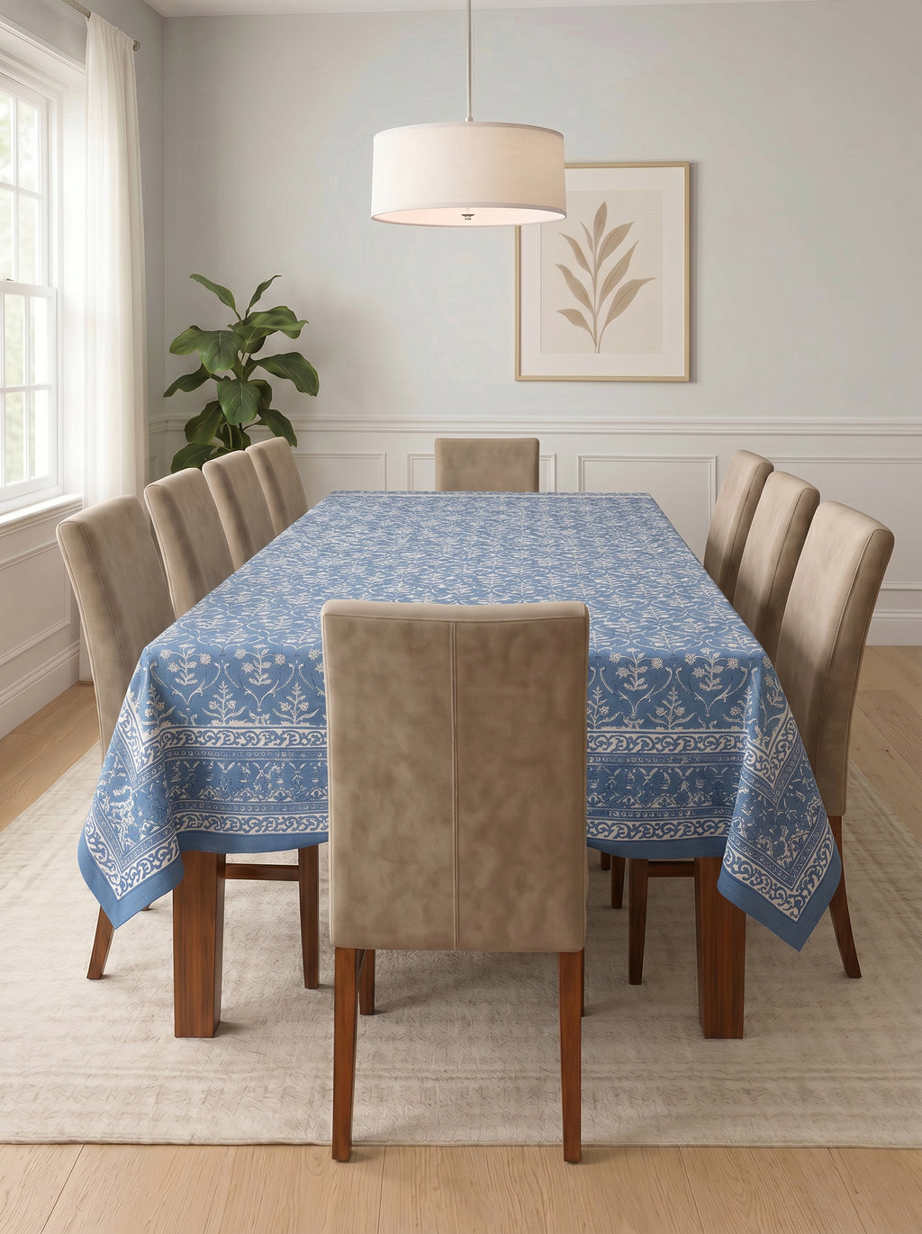 Hand Block Printed Table Cloth