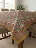 Hand Block Printed Table Cloth