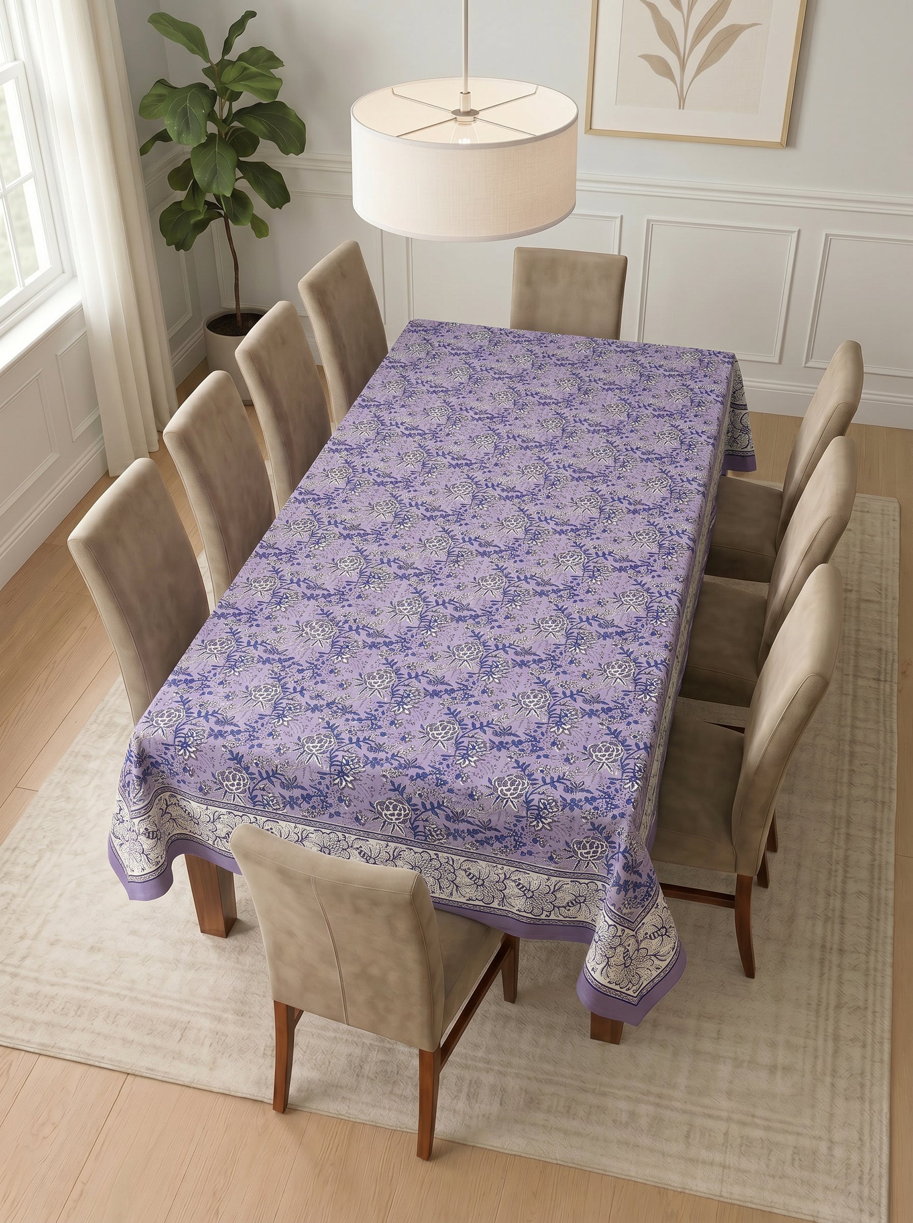 Hand Block Printed Table Cloth