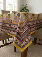 Hand Block Printed Table Cloth
