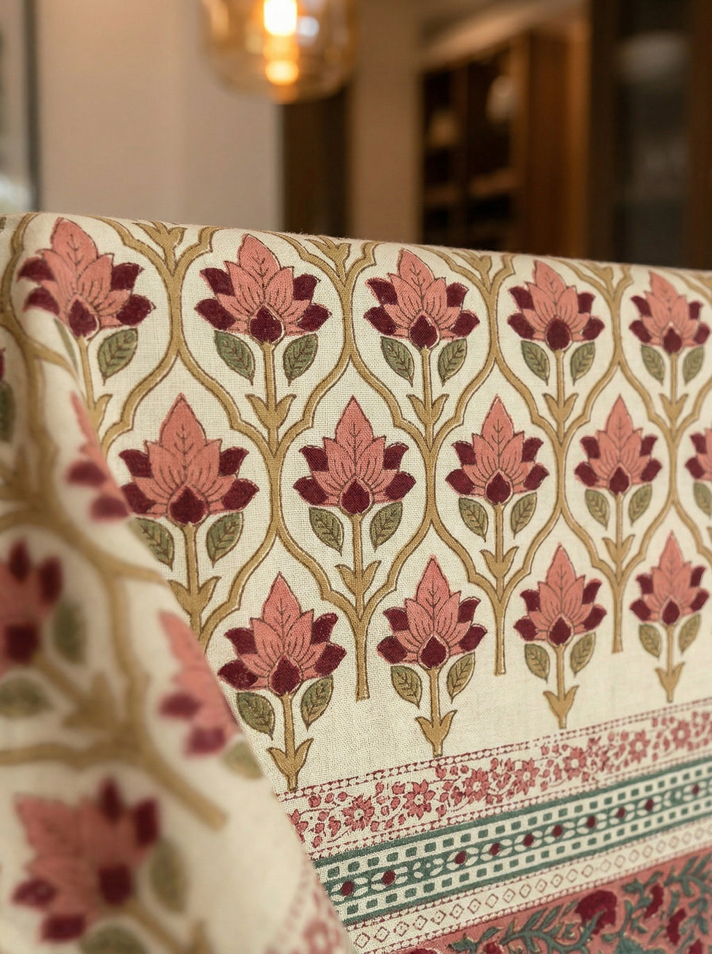 Hand Block Printed Table Cloth