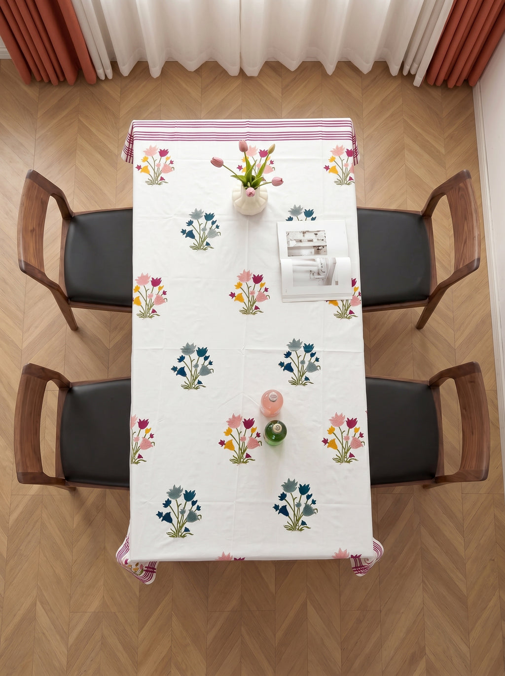 Hand Block Printed Table Cloth