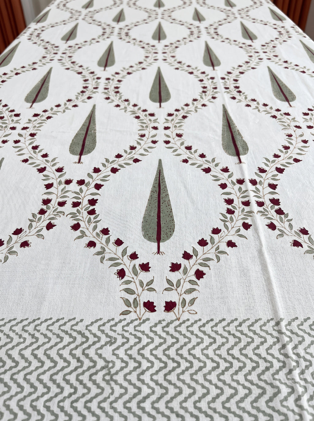 Hand Block Printed Table Cloth