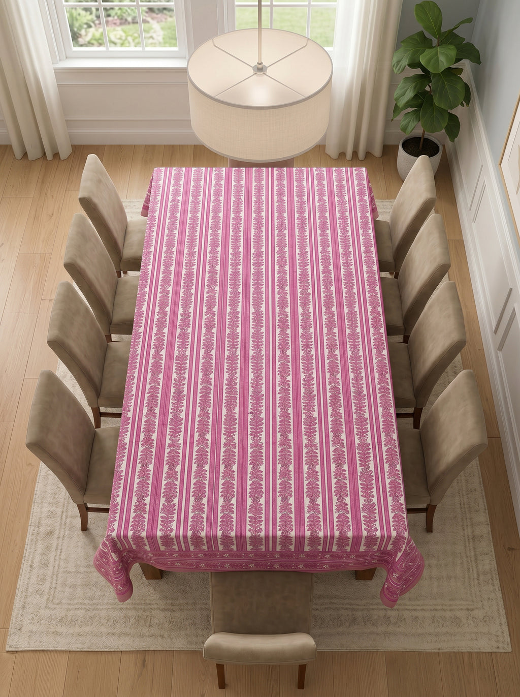 Hand Block Printed Table Cloth