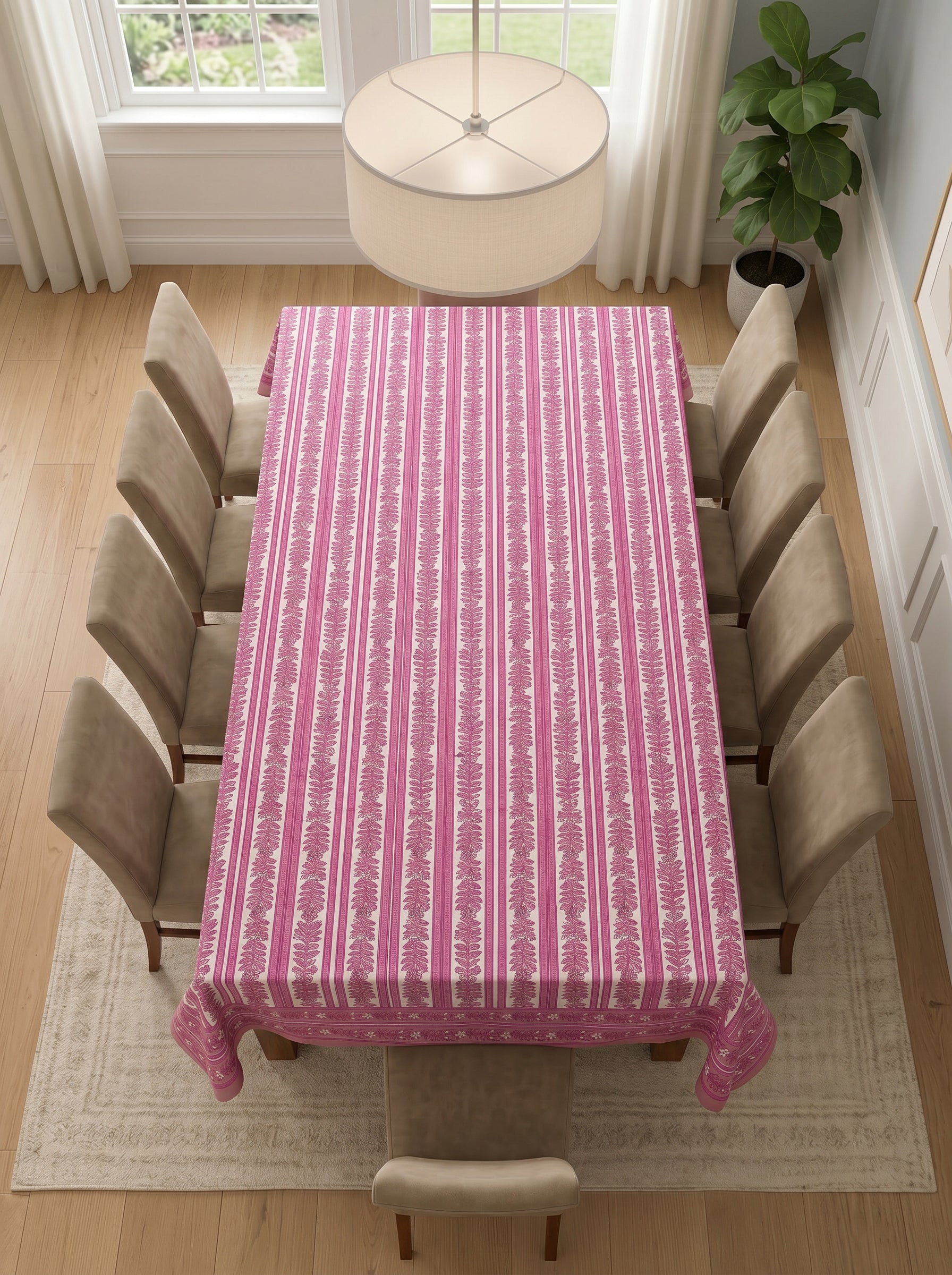 Hand Block Printed Table Cloth