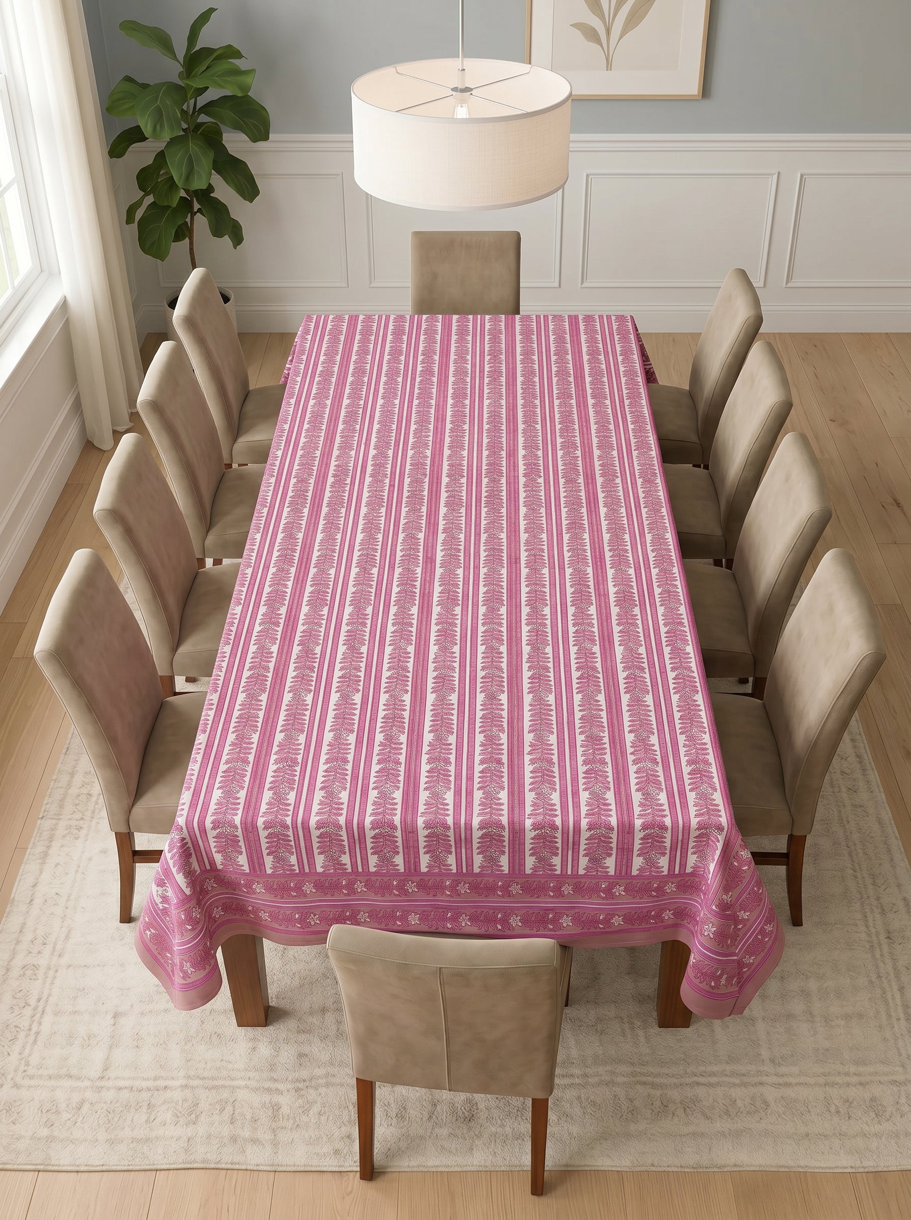 Hand Block Printed Table Cloth
