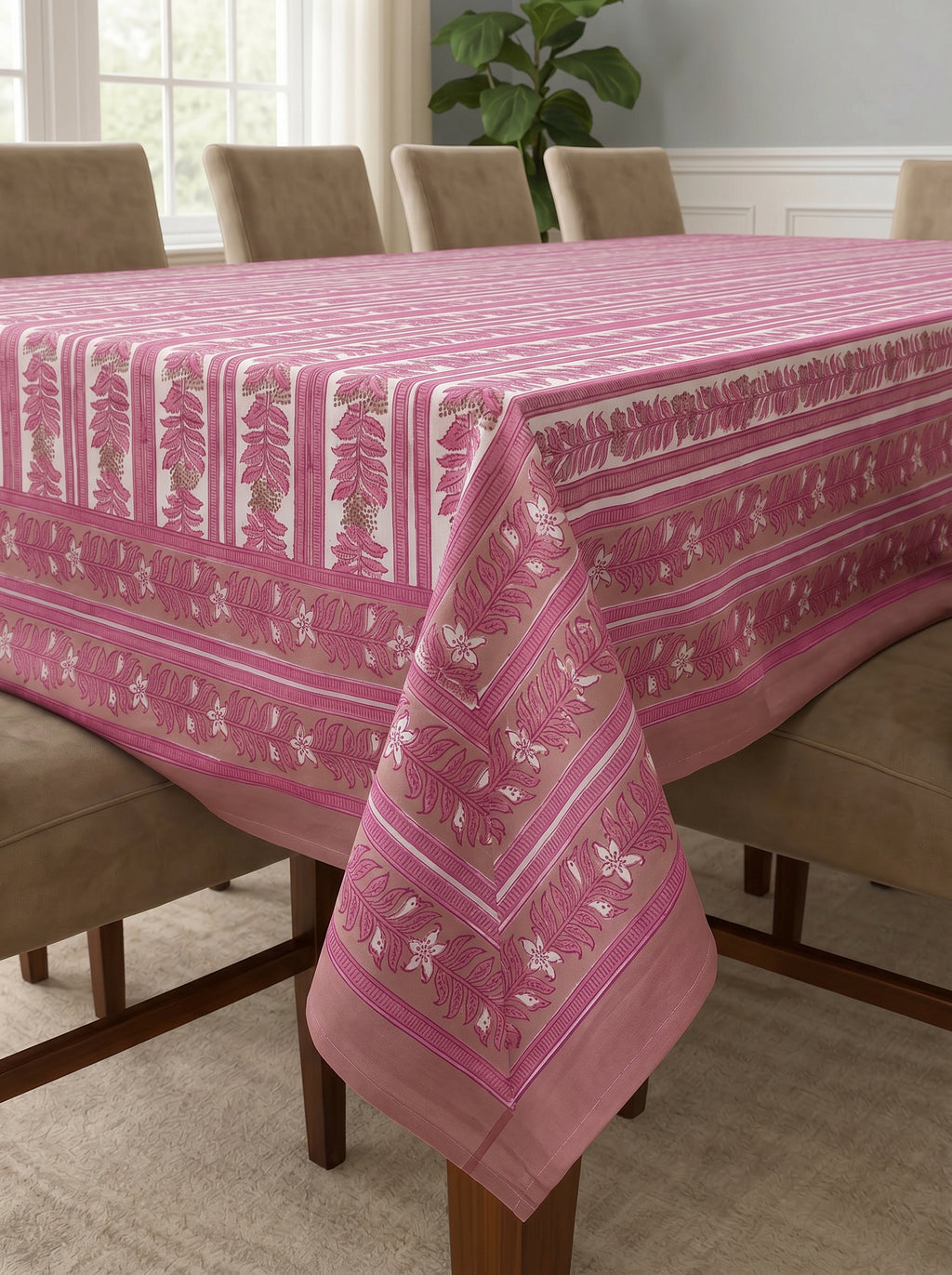 Hand Block Printed Table Cloth