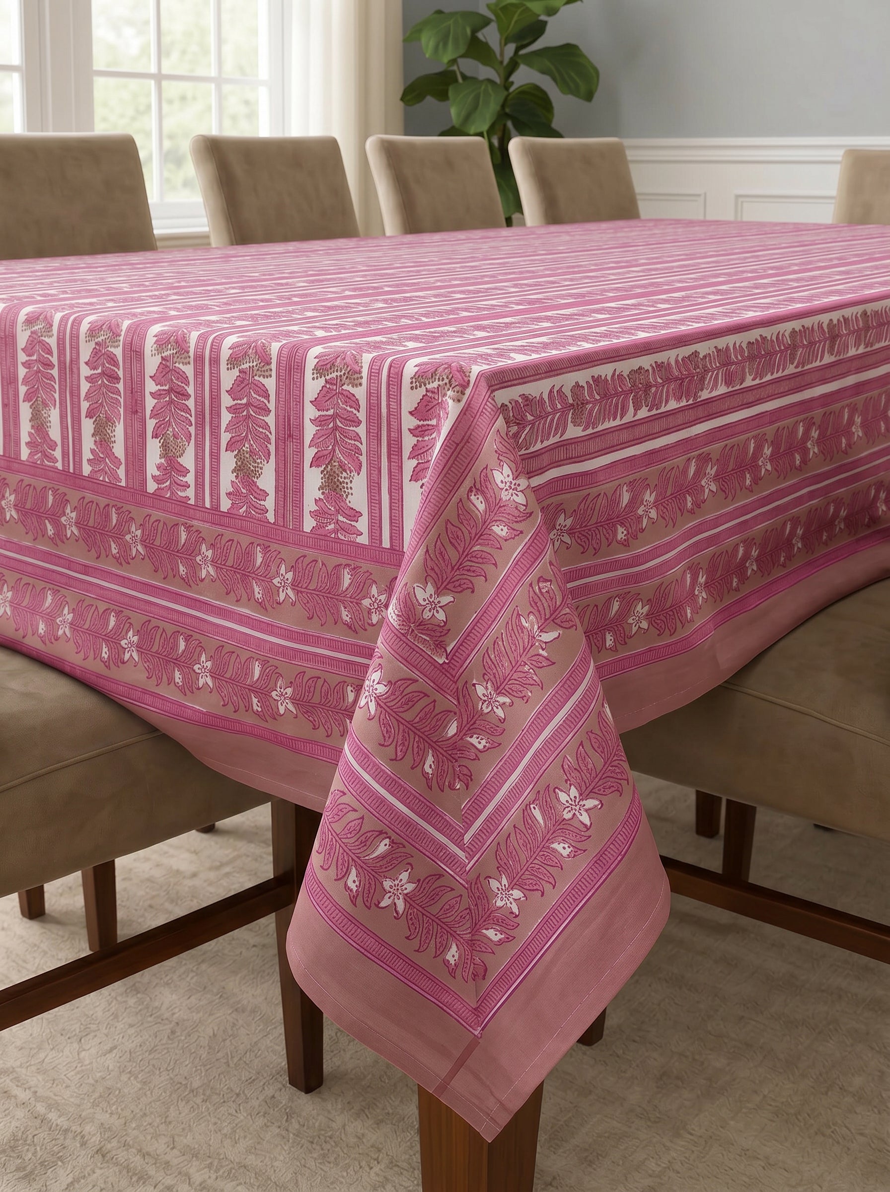 Hand Block Printed Table Cloth