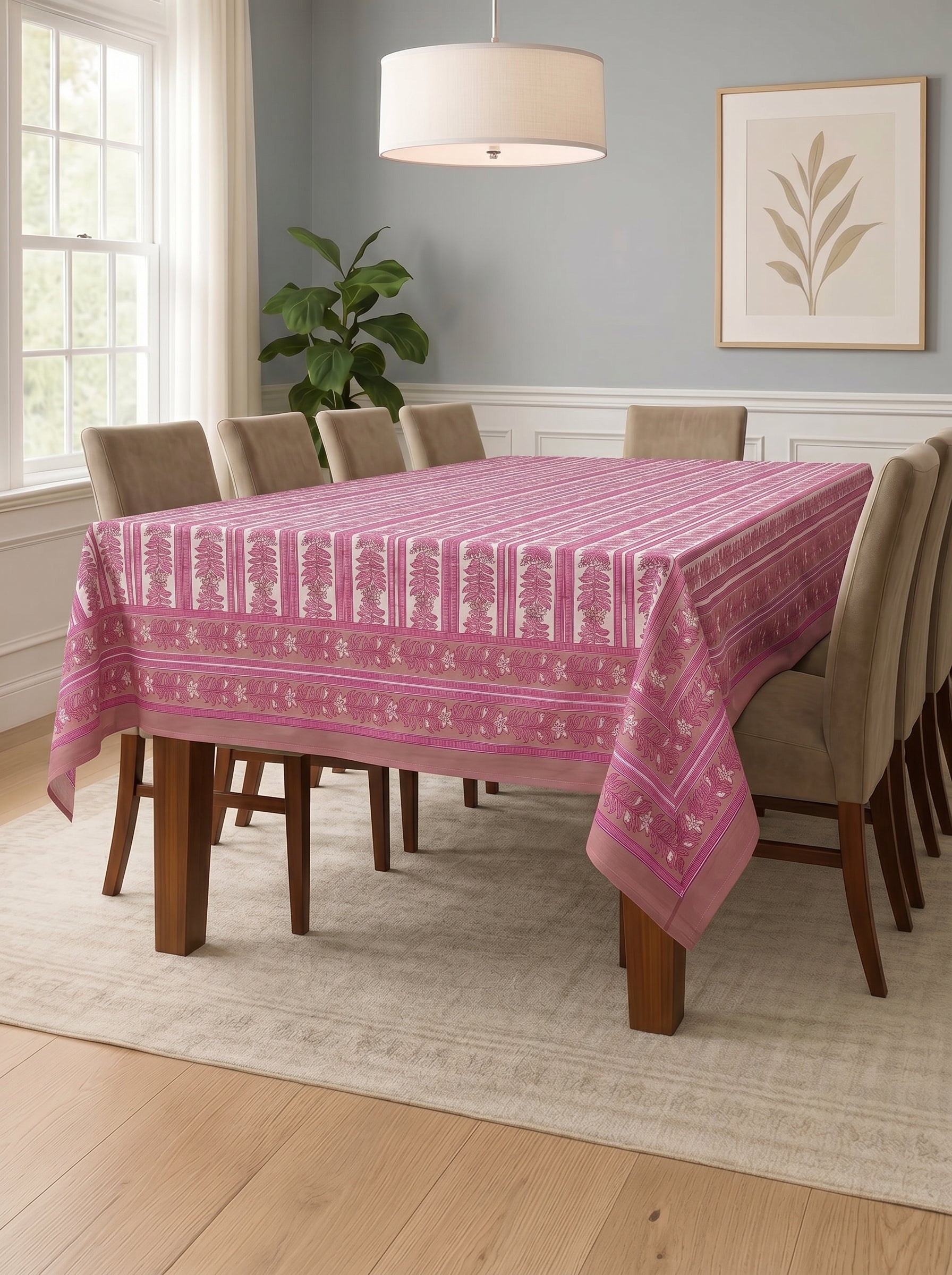 Hand Block Printed Table Cloth