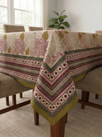 Hand Block Printed Table Cloth